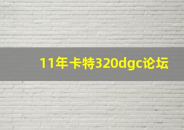 11年卡特320dgc论坛