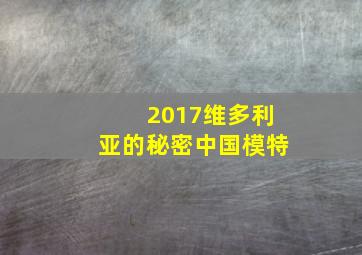 2017维多利亚的秘密中国模特