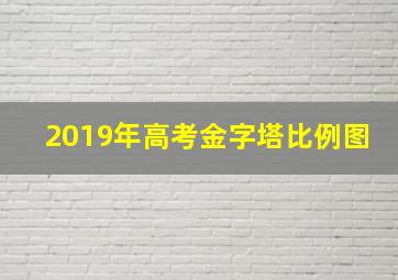 2019年高考金字塔比例图