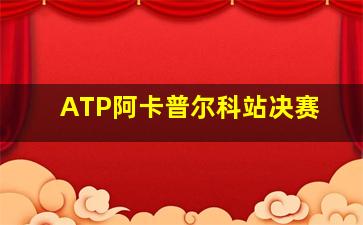 ATP阿卡普尔科站决赛