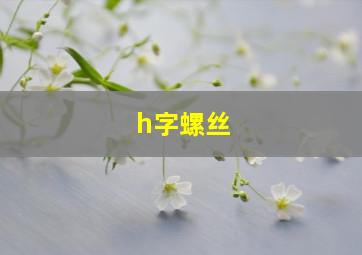 h字螺丝