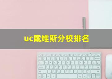 uc戴维斯分校排名