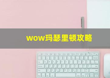 wow玛瑟里顿攻略