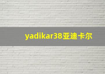 yadikar38亚迪卡尔