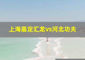 上海嘉定汇龙vs河北功夫