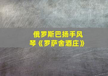 俄罗斯巴扬手风琴《罗萨舍酒庄》