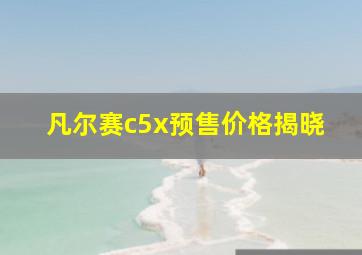 凡尔赛c5x预售价格揭晓