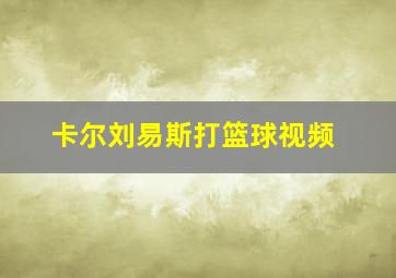 卡尔刘易斯打篮球视频