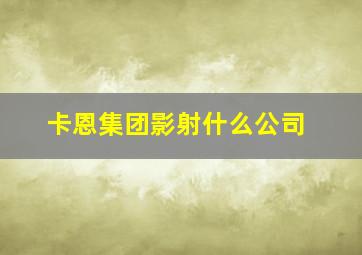 卡恩集团影射什么公司