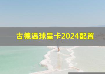 古德温球星卡2024配置