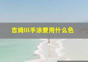 吉姆III手涂要用什么色