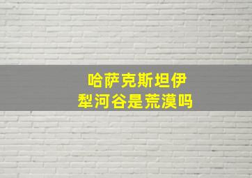 哈萨克斯坦伊犁河谷是荒漠吗