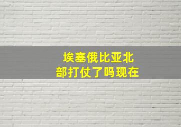 埃塞俄比亚北部打仗了吗现在