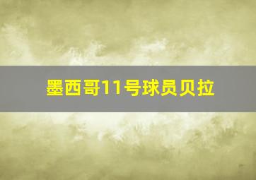 墨西哥11号球员贝拉