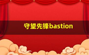 守望先锋bastion