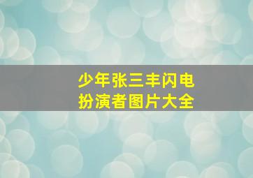 少年张三丰闪电扮演者图片大全