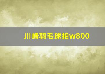 川崎羽毛球拍w800