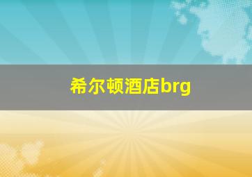 希尔顿酒店brg