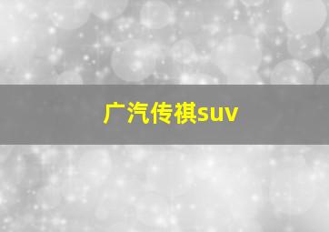 广汽传祺suv