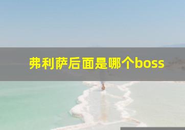 弗利萨后面是哪个boss