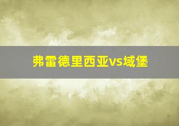 弗雷德里西亚vs域堡