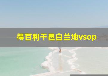 得百利干邑白兰地vsop