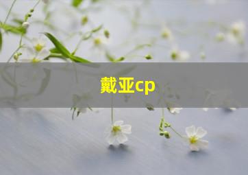 戴亚cp