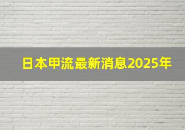 日本甲流最新消息2025年