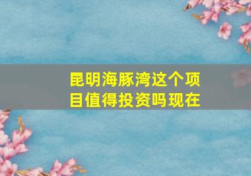 昆明海豚湾这个项目值得投资吗现在