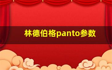 林德伯格panto参数