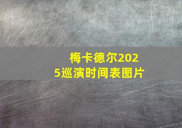 梅卡德尔2025巡演时间表图片