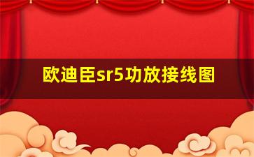 欧迪臣sr5功放接线图