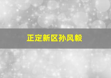 正定新区孙风毅