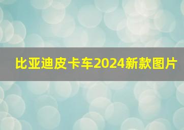 比亚迪皮卡车2024新款图片