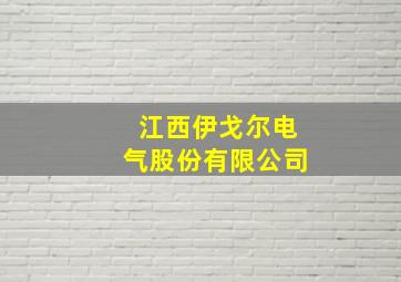 江西伊戈尔电气股份有限公司