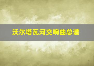 沃尔塔瓦河交响曲总谱