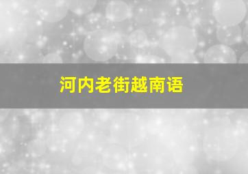 河内老街越南语