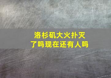 洛杉矶大火扑灭了吗现在还有人吗