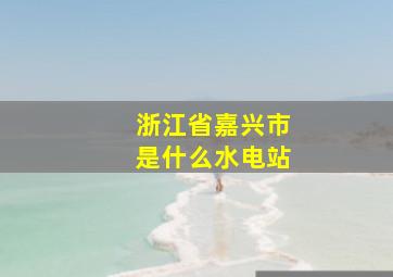 浙江省嘉兴市是什么水电站