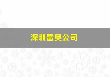 深圳雷奥公司