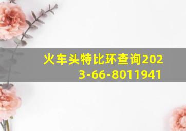 火车头特比环查询2023-66-8011941