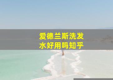 爱德兰斯洗发水好用吗知乎