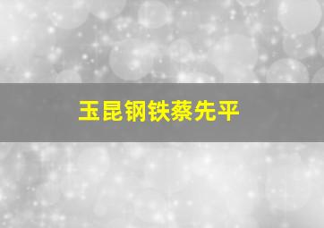 玉昆钢铁蔡先平