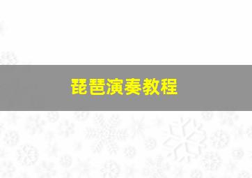 琵琶演奏教程