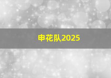 申花队2025