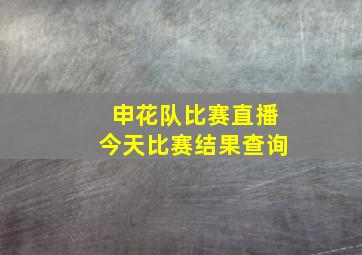 申花队比赛直播今天比赛结果查询