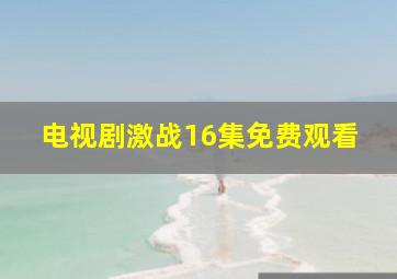 电视剧激战16集免费观看