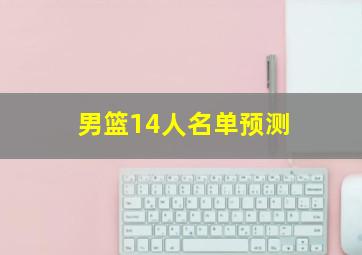 男篮14人名单预测