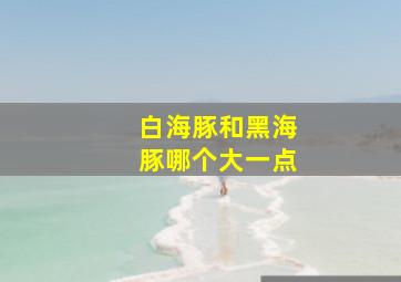 白海豚和黑海豚哪个大一点