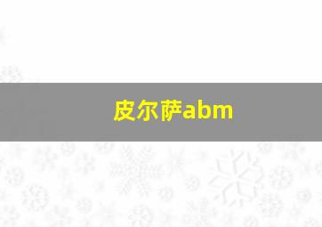 皮尔萨abm